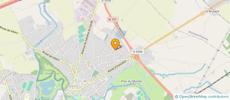 localisation de l'entreprise MADAME HELENE DALLONEAU à DEOLS