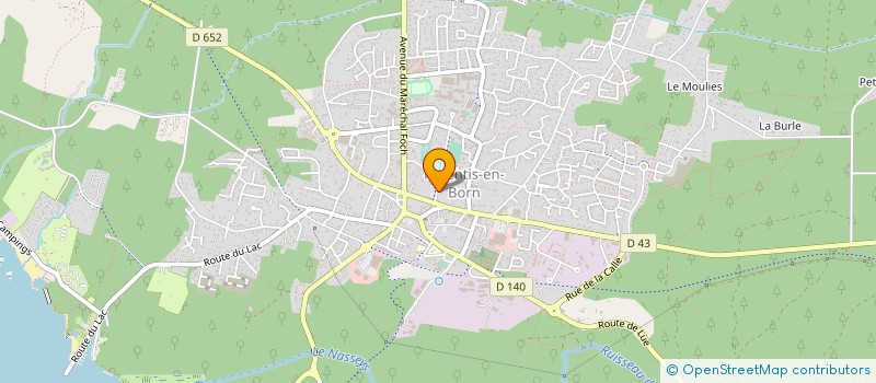 localisation de l'entreprise MADAME HELENE DALVARD  PARENTIS-EN-BORN