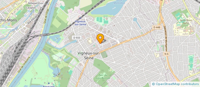 localisation de l'entreprise MADAME HELENE DAMBRINE à VIGNEUX-SUR-SEINE