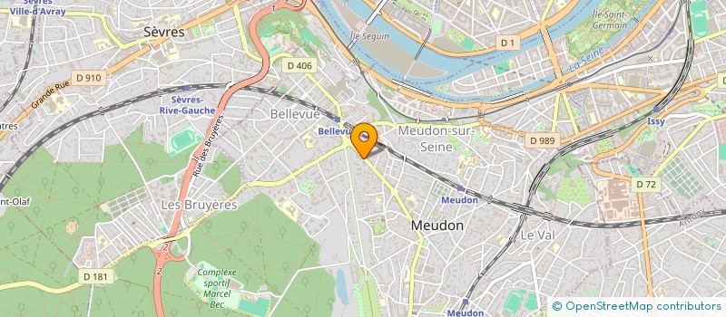 localisation de l'entreprise MADAME HELENE DARY  MEUDON