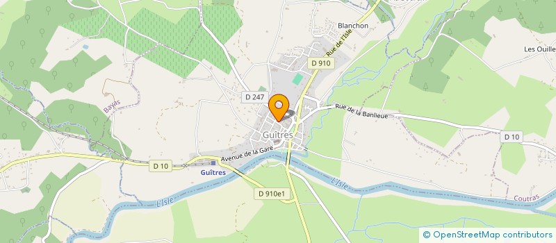 localisation de l'entreprise MADAME HELENE DAUGAREILH  GUITRES