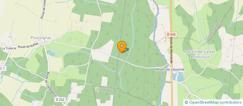 localisation de l'entreprise MADAME HELENE DAVID  POUSSIGNAC