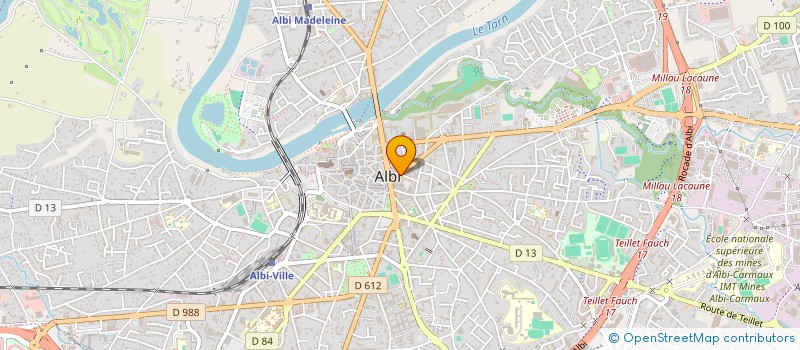 localisation de l'entreprise MADAME HELENE DAVID à ALBI