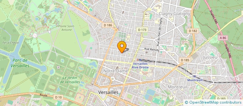 localisation de l'entreprise MADAME HELENE DE CHANTERAC à VERSAILLES