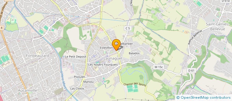 localisation de l'entreprise MADAME HELENE DE MILLERET  LAUNAGUET