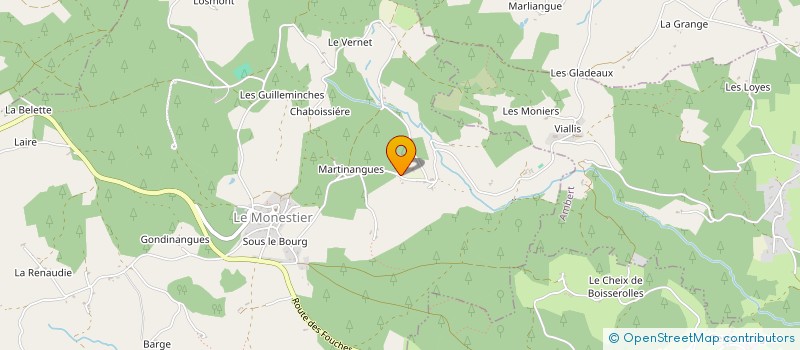 localisation de l'entreprise MADAME HELENE DE VILLAR à LE MONESTIER