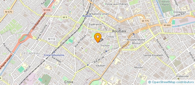 localisation de l'entreprise MADAME HELENE DEBARGE  ROUBAIX