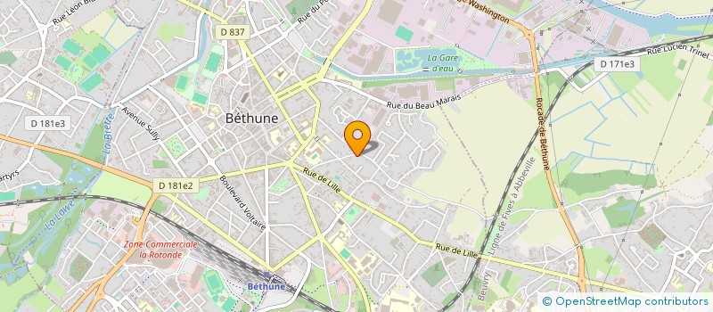 localisation de l'entreprise MADAME HELENE DEBOISSY  BETHUNE