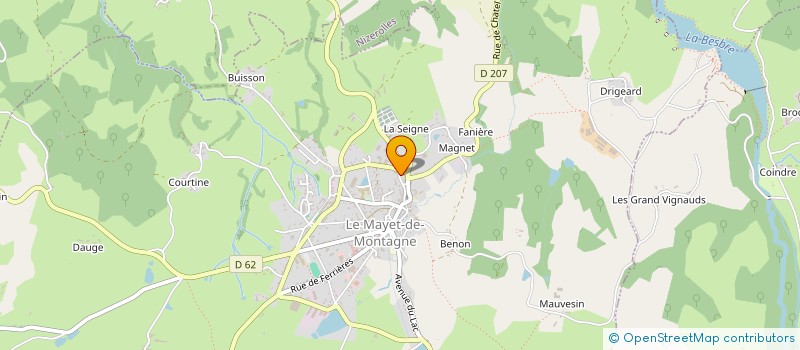 localisation de l'entreprise MADAME HELENE DEBOUT à LE MAYET-DE-MONTAGNE