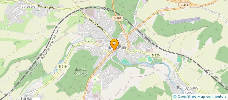 localisation de l'entreprise MADAME HELENE DEBUIGNY  POIX-DE-PICARDIE