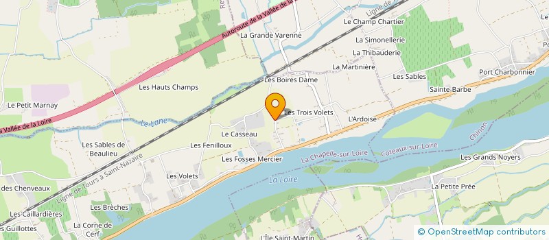 localisation de l'entreprise MADAME HELENE DECEUVELAERE  LA CHAPELLE-SUR-LOIRE