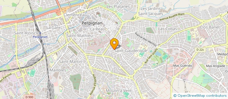 localisation de l'entreprise MADAME HELENE DEFACQUE  PERPIGNAN