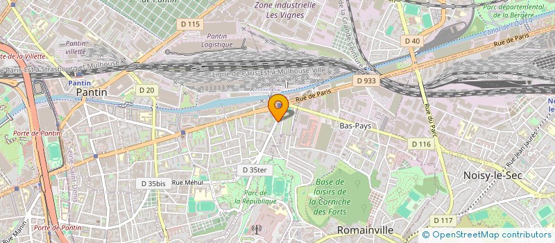 localisation de l'entreprise MADAME HELENE DEGOUT à PANTIN