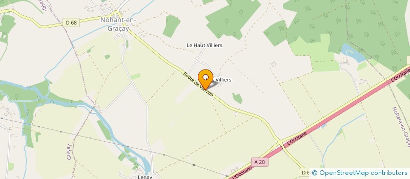 localisation de l'entreprise MADAME HELENE DELAMART à NOHANT-EN-GRACAY