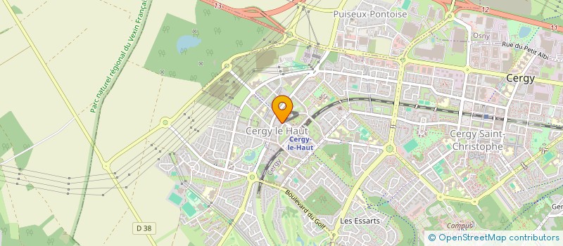 localisation de l'entreprise MADAME HELENE DELAMOTTE à CERGY