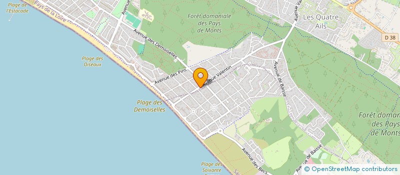 localisation de l'entreprise MADAME HELENE DELCORPS  SAINT-JEAN-DE-MONTS