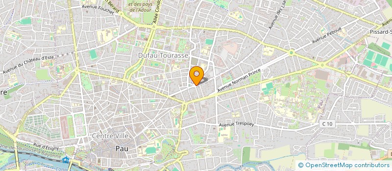 localisation de l'entreprise MADAME HELENE DELMAS à PAU