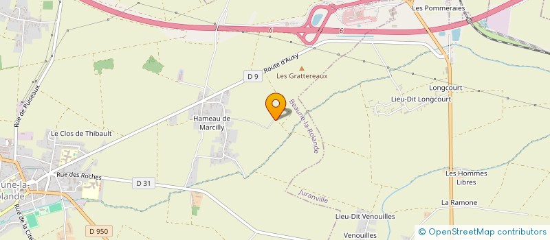 localisation de l'entreprise MADAME HELENE DELOM à BEAUNE-LA-ROLANDE