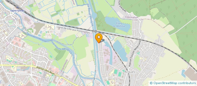 localisation de l'entreprise MADAME HELENE DELVART  ARQUES