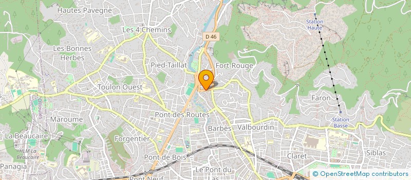 localisation de l'entreprise MADAME HELENE DEMARIA  TOULON