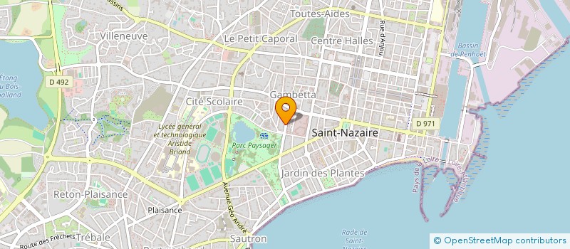 localisation de l'entreprise MADAME HELENE DENIGOT  SAINT-NAZAIRE