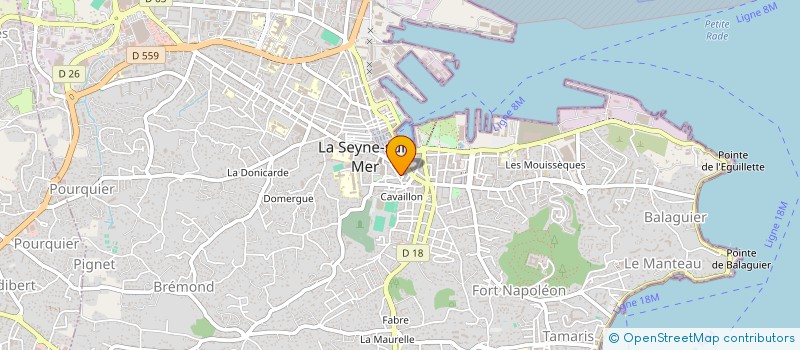 localisation de l'entreprise MADAME HELENE DEOUS à LA SEYNE-SUR-MER