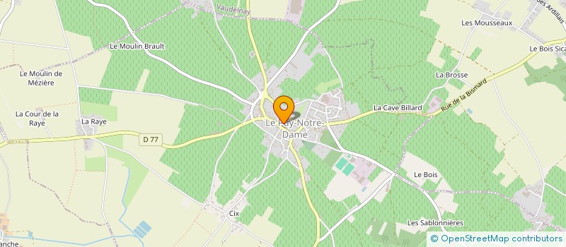 localisation de l'entreprise MADAME HELENE DEREMETZ  LE PUY-NOTRE-DAME