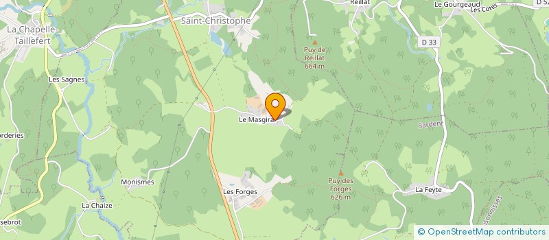 localisation de l'entreprise MADAME HELENE DEROUIN à SAINT-CHRISTOPHE