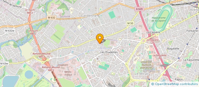 localisation de l'entreprise MADAME HELENE DESCHAMPS  TOULOUSE