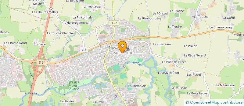 localisation de l'entreprise MADAME HELENE DESCOTTES  NOYAL-CHATILLON-SUR-SEICHE