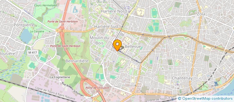 localisation de l'entreprise MADAME HELENE DESCROIX à NANTES