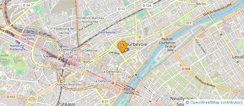 localisation de l'entreprise MADAME HELENE DESFORGES à COURBEVOIE