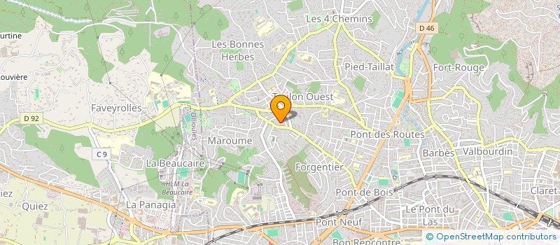 localisation de l'entreprise MADAME HELENE DESHAYES  TOULON