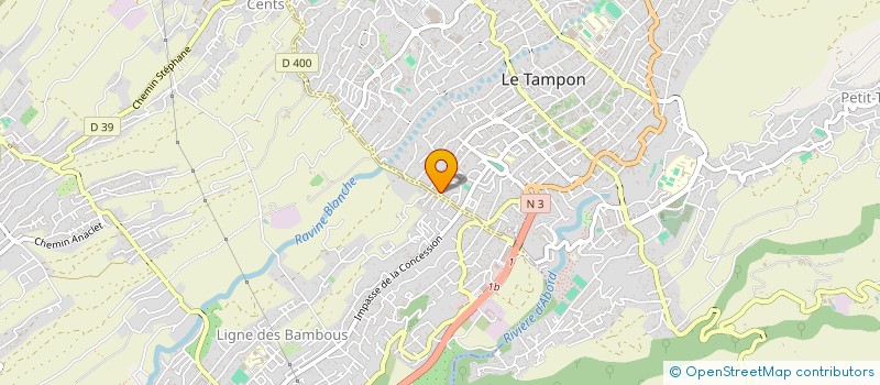 localisation de l'entreprise MADAME HELENE DEVALLOIS à LE TAMPON