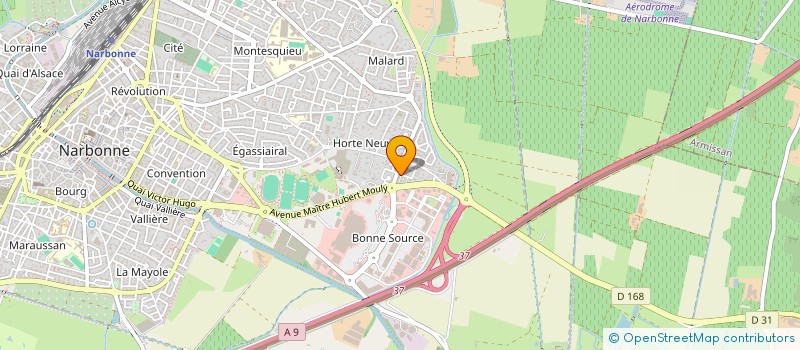 localisation de l'entreprise MADAME HELENE DIAZ  NARBONNE