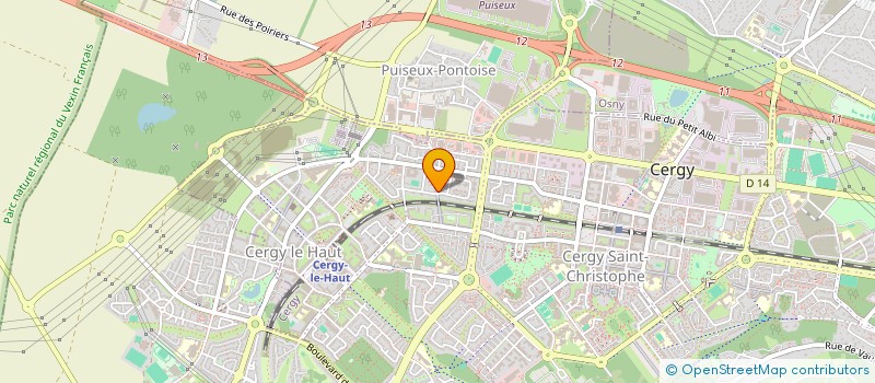 localisation de l'entreprise MADAME HELENE DIENE  CERGY