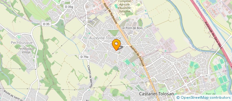 localisation de l'entreprise MADAME HELENE DIES à AUZEVILLE-TOLOSANE
