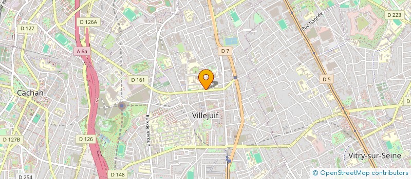 localisation de l'entreprise MADAME HELENE DIEU  VILLEJUIF