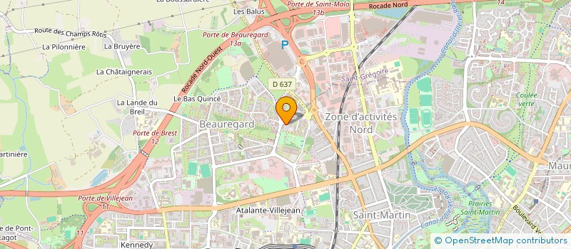 localisation de l'entreprise MADAME HELENE DINDELEUX  RENNES