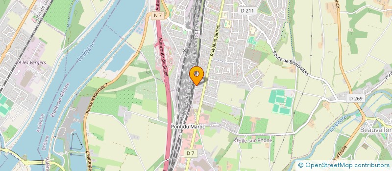 localisation de l'entreprise MADAME HELENE DINET  PORTES-LES-VALENCE