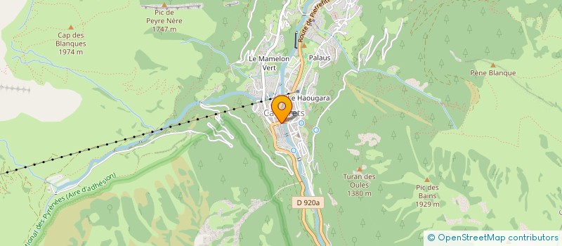 localisation de l'entreprise MADAME HELENE DIRIS  CAUTERETS