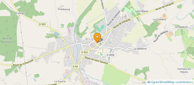 localisation de l'entreprise MADAME HELENE DOGUET  BRICQUEBEC-EN-COTENTIN