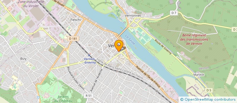 localisation de l'entreprise MADAME HELENE DOLLEY à VERNON