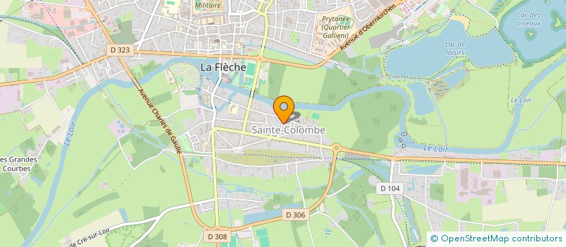 localisation de l'entreprise MADAME HELENE DOUAUD  LA FLECHE