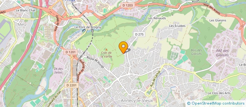 localisation de l'entreprise MADAME HELENE DOUCERAIN à ANNECY