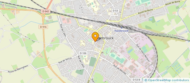 localisation de l'entreprise MADAME HELENE DOURLOU  HAZEBROUCK