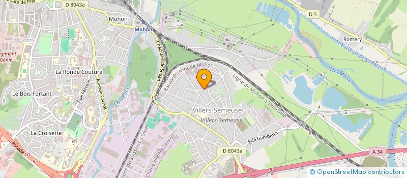 localisation de l'entreprise MADAME HELENE DRUART  SEDAN