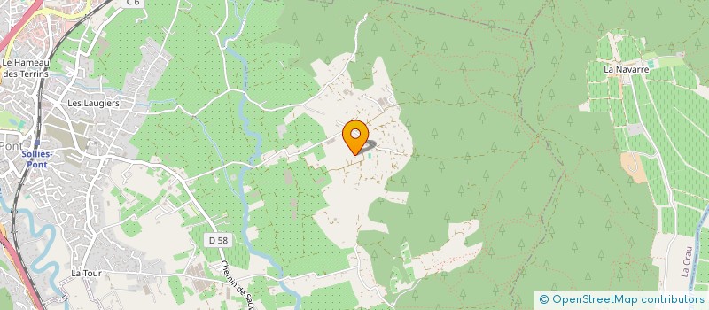 localisation de l'entreprise MADAME HELENE DRYJARD DES GARNIERS  SOLLIES-PONT