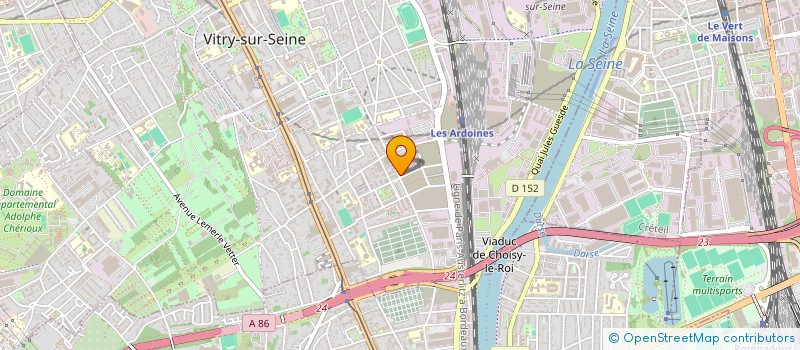 localisation de l'entreprise MADAME HELENE DU  VITRY-SUR-SEINE