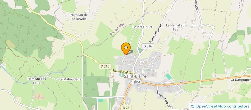 localisation de l'entreprise MADAME HELENE DUBOIS  SAINT-PIERRE-EGLISE